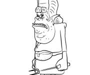 Coloriage Chef du film d'animation Trolls