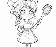 Coloriage Chef elfe