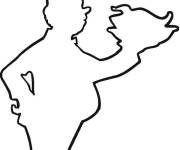 Coloriage Chef en contour