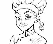 Coloriage Chef ex&eacute;cutif