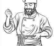 Coloriage Chef expert