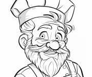 Coloriage Chef principal