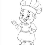 Coloriage Chef professionnel