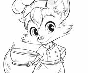 Coloriage Chef renard