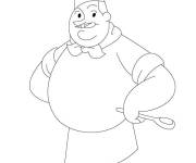 Coloriage Chef Spaghetti