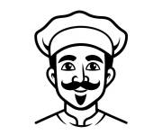 Coloriage Chef talentueux en action