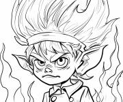 Coloriage Chef Troll