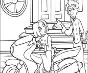 Coloriage Colette avec Linguini