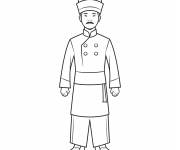 Coloriage Coloriez votre propre chef cuisinier