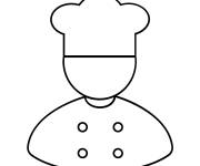 Coloriage Contour du chef &agrave; compl&eacute;ter