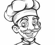 Coloriage Illustration du Chef