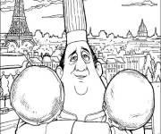 Coloriage Le chef Auguste Gusteau