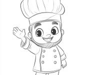 Coloriage Le Chef te saluant