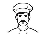 Coloriage Le profile du chef