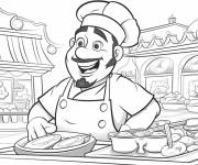 Coloriage Merveilleux Chef