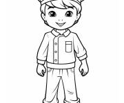 Coloriage Page du chef garcon
