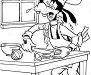 Coloriage Personnage de Disney d&eacute;coupe l'onion
