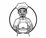 Coloriage Un chef africain