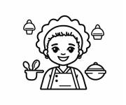 Coloriage Une d&eacute;licieuse assiette du chef