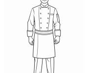 Coloriage Uniforme du chef &agrave; colori