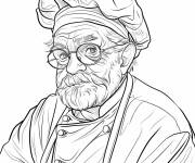 Coloriage Veille chef d&eacute;taill&eacute;
