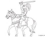 Coloriage Chevalier Cuirasse