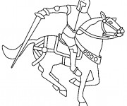 Coloriage Chevalier en guerre