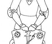 Coloriage Chevalier et bouclier