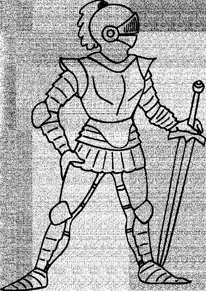 Coloriage et dessins gratuits L'armure de chevalier dessin à imprimer