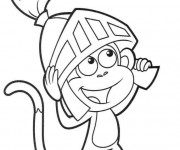 Coloriage Le petit singe Chevalier