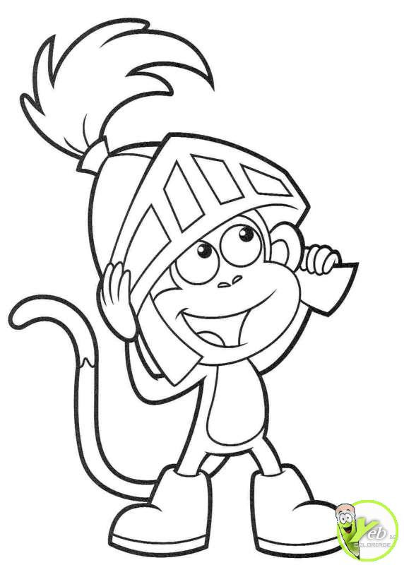 Coloriage et dessins gratuits Le petit singe Chevalier à imprimer