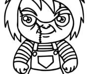 Coloriage et dessins gratuit Chibi Chucky à imprimer