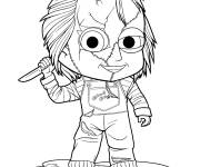 Coloriage Chucky de bande anim&eacute;e