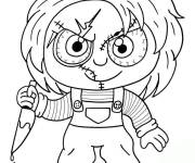 Coloriage Chucky de cartoon qui fait rire