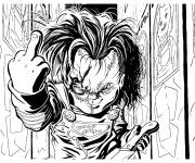 Coloriage Chucky de Child's Play 2