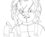 Coloriage Chucky de dessin anim&eacute;
