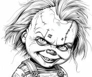 Coloriage Chucky du film Child's Play 2