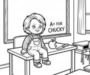 Coloriage Chucky en classe