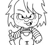 Coloriage Chucky en miniature