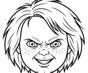 Coloriage Chucky et son sourire sinistre