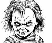 Coloriage Chucky, jeu d'enfant classique