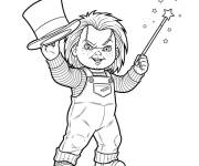 Coloriage Chucky le magicien