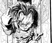 Coloriage Chucky pour adulte