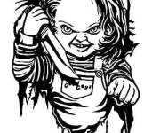 Coloriage et dessins gratuit Chucky ps à imprimer