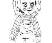 Coloriage et dessins gratuit Chucky simple à imprimer