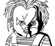 Coloriage Chucky te regarde