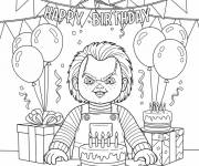 Coloriage L'anniversaire de Chucky