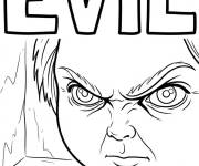 Coloriage Les yeux per&ccedil;ants de Chucky