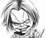 Coloriage Malfaisant Chucky