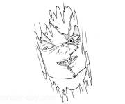 Coloriage Mod&egrave;le de Chucky